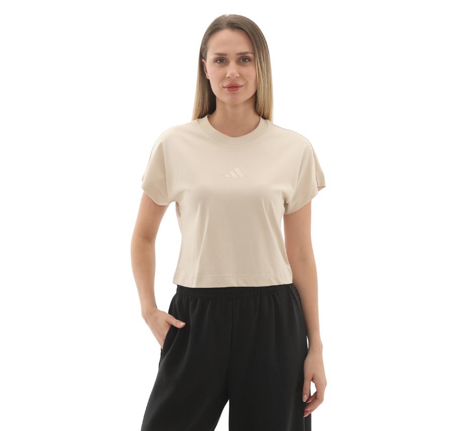 adidas W All Szn Tee Kadın T-Shirt Krem adidas W All Szn Tee Kadın T-Shirt Krem