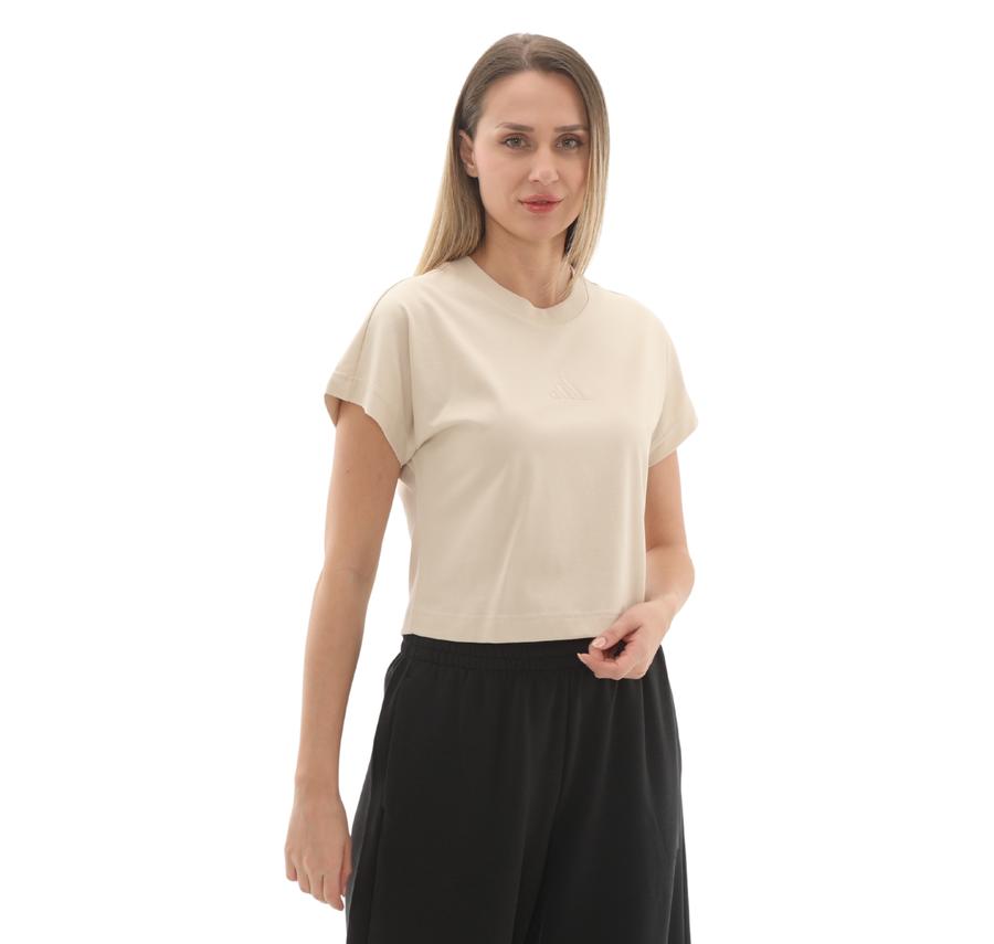 adidas W All Szn Tee Kadın T-Shirt Krem adidas W All Szn Tee Kadın T-Shirt Krem