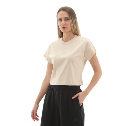 adidas W All Szn Tee Kadın T-Shirt Krem adidas W All Szn Tee Kadın T-Shirt Krem