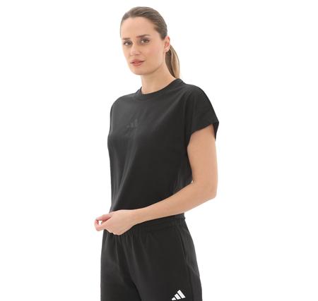 adidas W All Szn Tee Kadın T-Shirt Siyah adidas W All Szn Tee Kadın T-Shirt Siyah