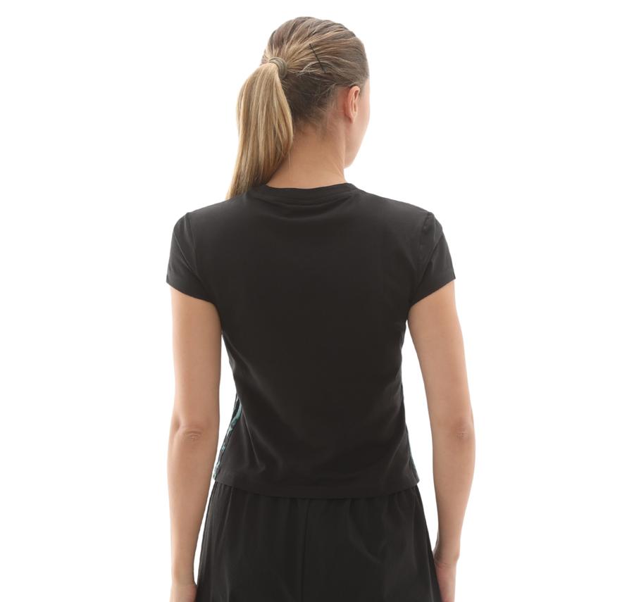 adidas W Aop Tee Kadın T-Shirt Siyah adidas W Aop Tee Kadın T-Shirt Siyah