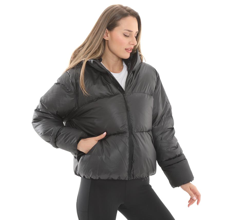adidas W Bıg Baffle J Kadın Mont Siyah adidas W Bıg Baffle J Kadın Mont Siyah
