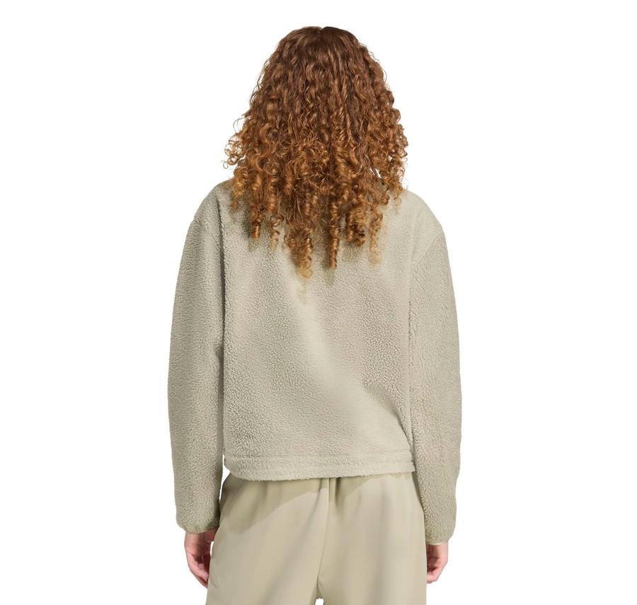 adidas W Ct Fleece Hz Kadın Sweatshirt Yeşil adidas W Ct Fleece Hz Kadın Sweatshirt Yeşil