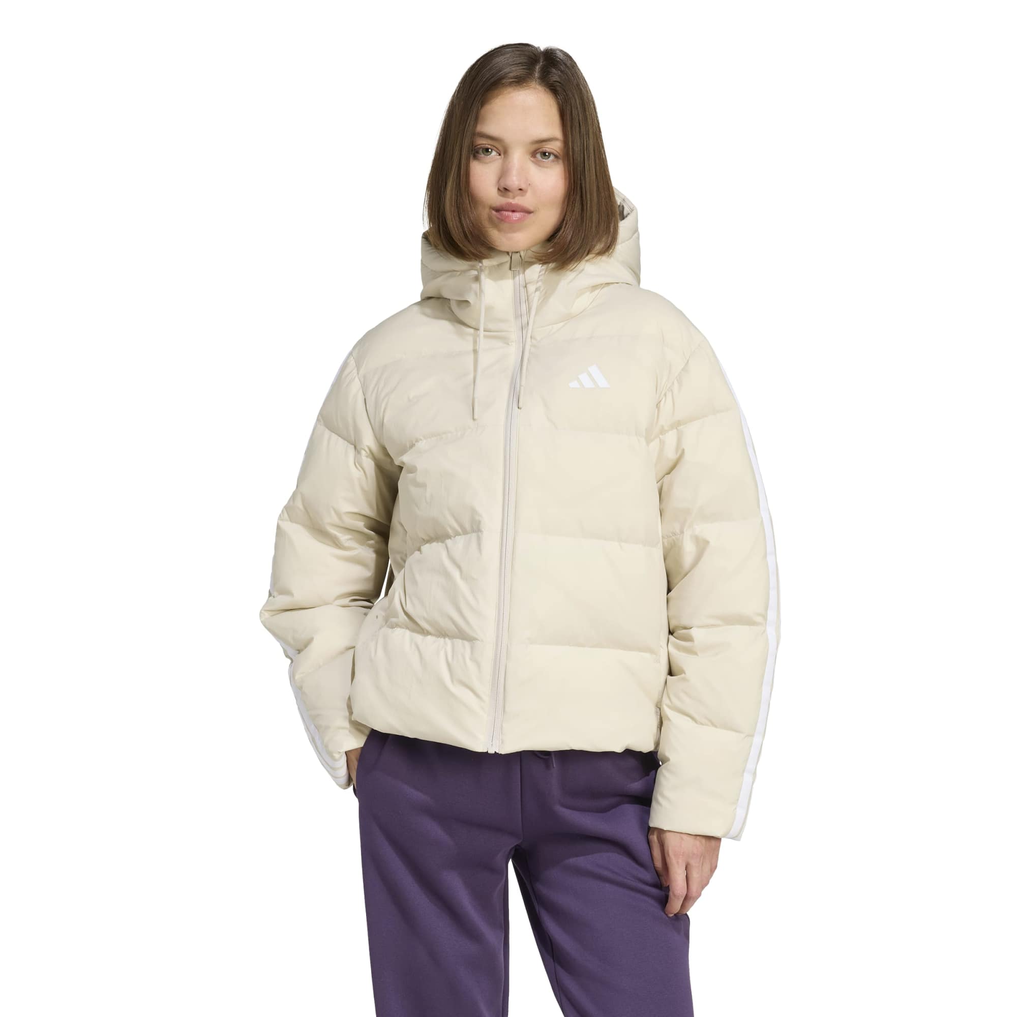 Женская куртка adidas W Ess 3S P D Ho Krem