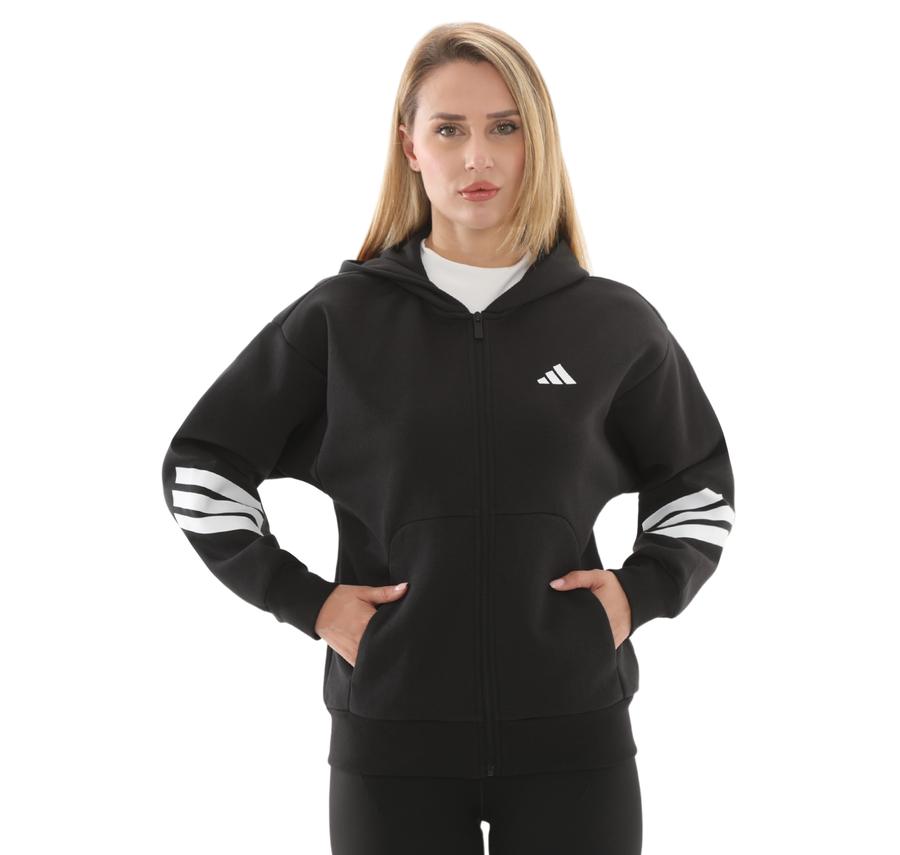 adidas W Fı 3S Fz Hd Kadın Ceket Siyah adidas W Fı 3S Fz Hd Kadın Ceket Siyah