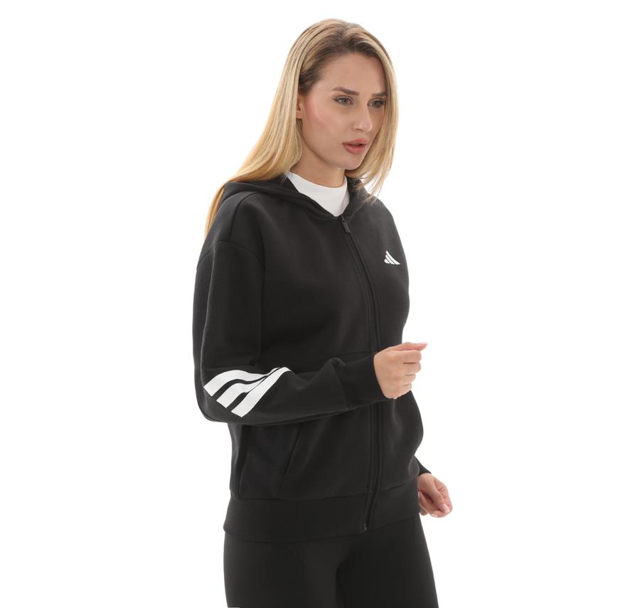 adidas W Fı 3S Fz Hd Kadın Ceket Siyah adidas W Fı 3S Fz Hd Kadın Ceket Siyah
