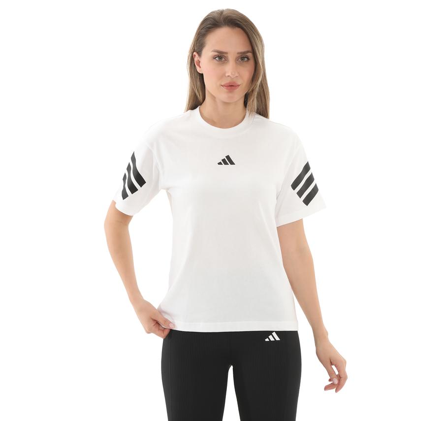 adidas W Fı 3S Tee Kadın T-Shirt Beyaz adidas W Fı 3S Tee Kadın T-Shirt Beyaz