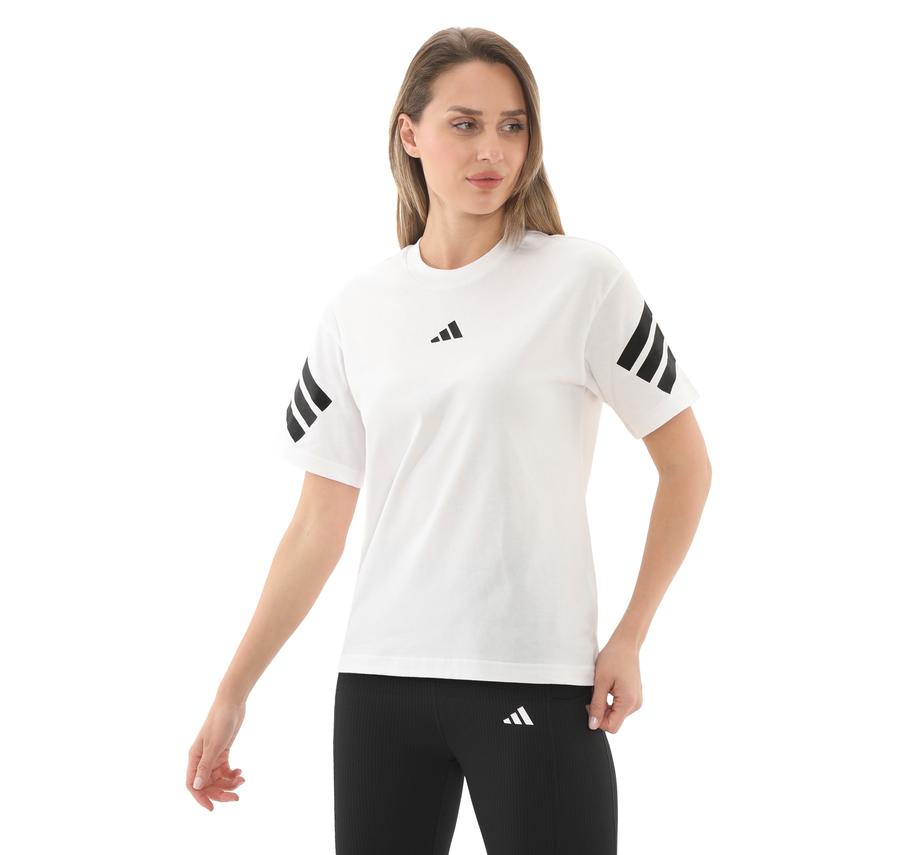 adidas W Fı 3S Tee Kadın T-Shirt Beyaz adidas W Fı 3S Tee Kadın T-Shirt Beyaz