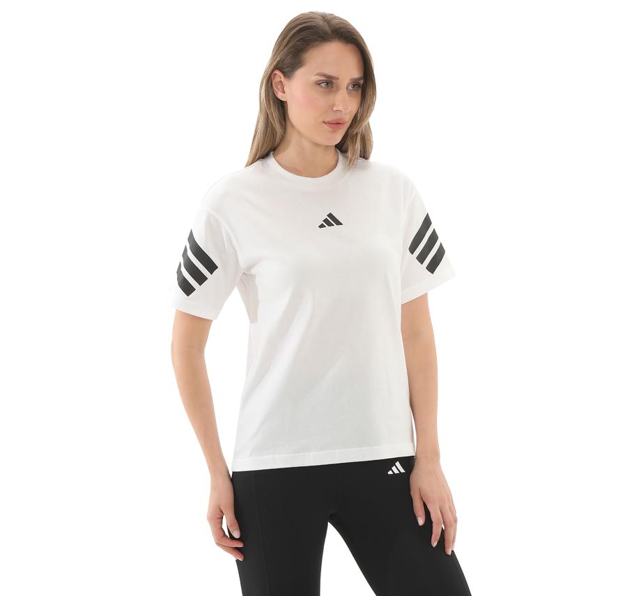 adidas W Fı 3S Tee Kadın T-Shirt Beyaz adidas W Fı 3S Tee Kadın T-Shirt Beyaz