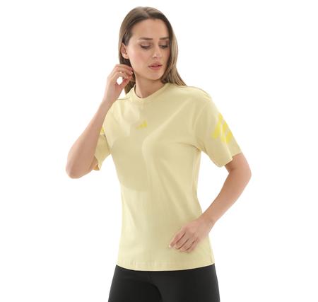 adidas W Fı 3S Tee Kadın T-Shirt Sarı