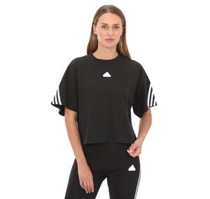 Siyah W Yalı T-Shirt| adidas Kadın 3S Fı Tee Spor