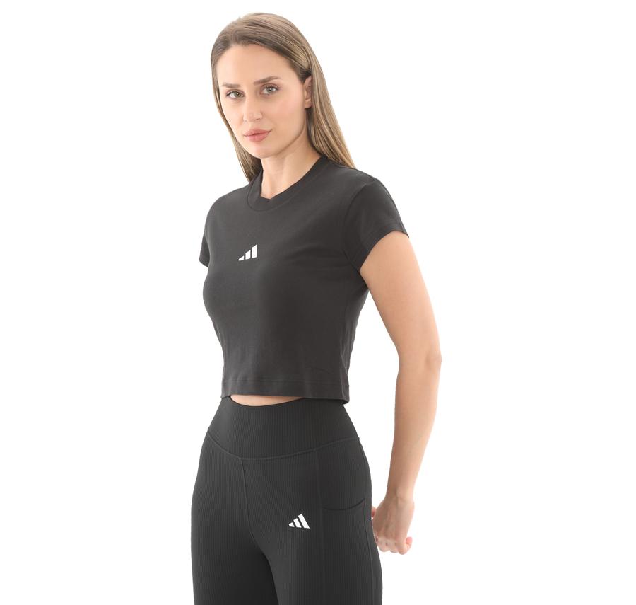 adidas W Fı Sl Bb Tee Kadın T-Shirt Siyah adidas W Fı Sl Bb Tee Kadın T-Shirt Siyah