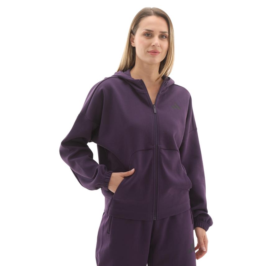 adidas W Fı Sl Fz Hd Kadın Ceket Mor adidas W Fı Sl Fz Hd Kadın Ceket Mor