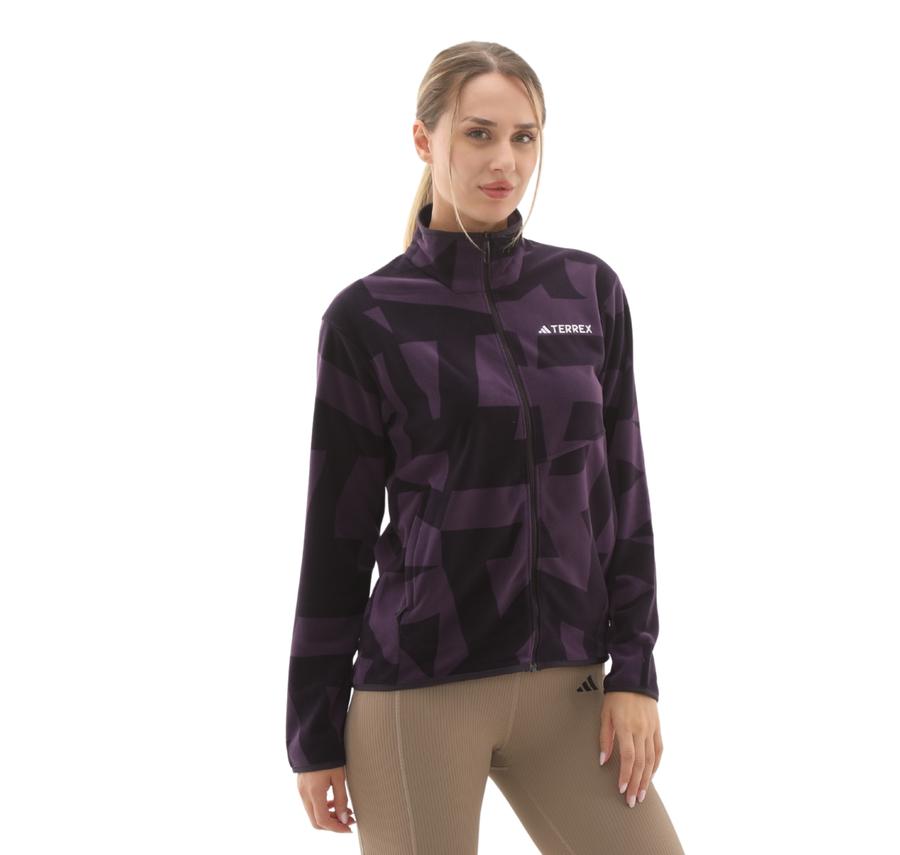 adidas Terrex W Mt Aop Fz Fl Kadın Ceket Mor adidas Terrex W Mt Aop Fz Fl Kadın Ceket Mor