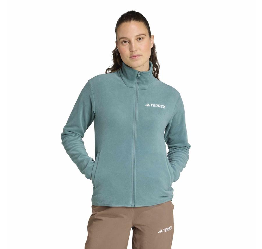 adidas Terrex W Mt Ess Fz Fl Kadın Ceket Turkuaz adidas Terrex W Mt Ess Fz Fl Kadın Ceket Turkuaz