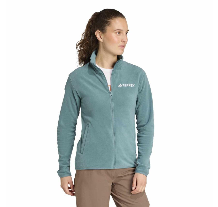 adidas Terrex W Mt Ess Fz Fl Kadın Ceket Turkuaz adidas Terrex W Mt Ess Fz Fl Kadın Ceket Turkuaz