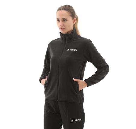 adidas W Mt Ess Fz Fl Kadın Ceket Siyah