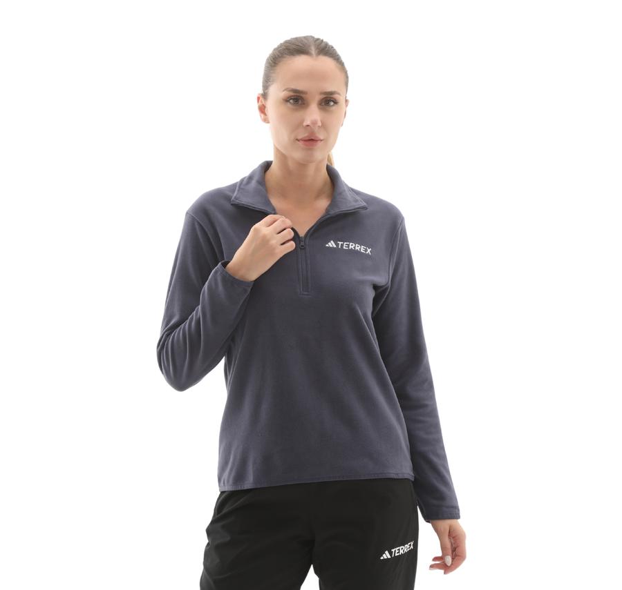 adidas W Mt Ess Hz Fl Kadın Sweatshirt Mor adidas W Mt Ess Hz Fl Kadın Sweatshirt Mor