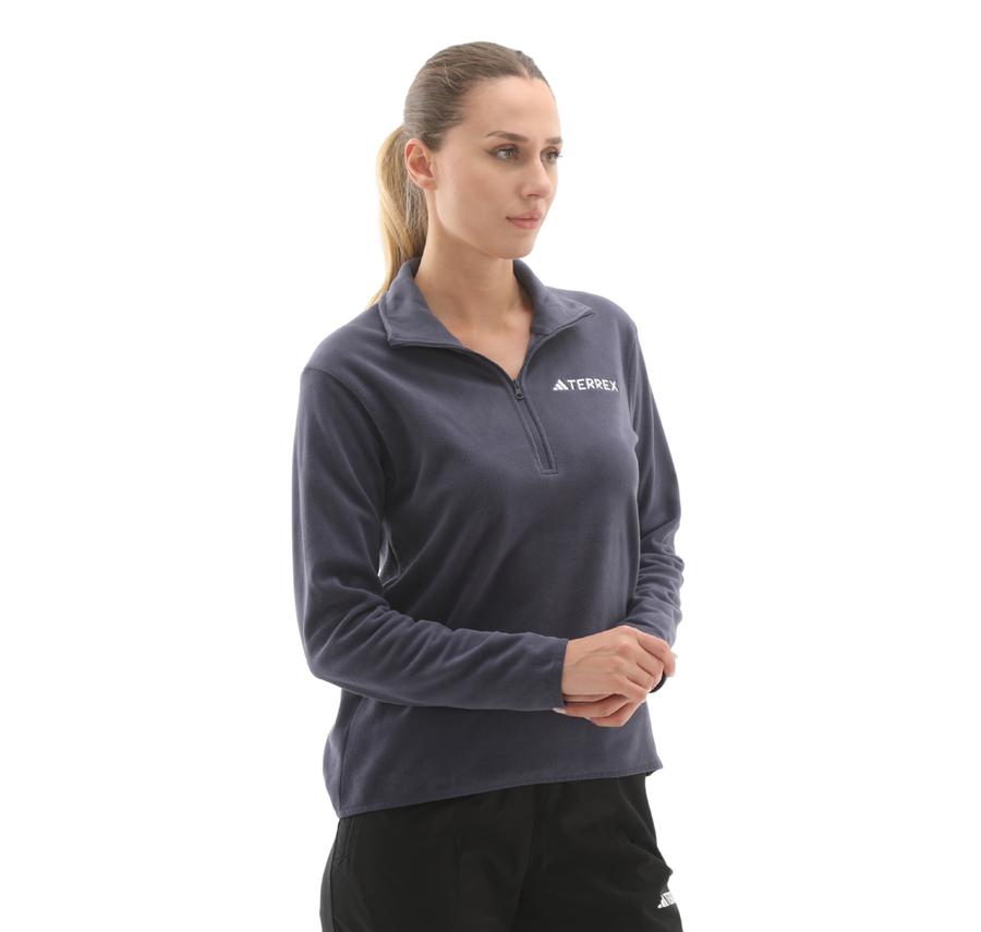 adidas W Mt Ess Hz Fl Kadın Sweatshirt Mor adidas W Mt Ess Hz Fl Kadın Sweatshirt Mor