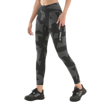 adidas Terrex W Mt Tıghts Aop Kadın Tayt Siyah adidas Terrex W Mt Tıghts Aop Kadın Tayt Siyah