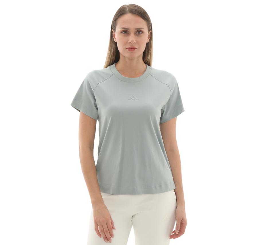 adidas W Sl Reg T Kadın T-Shirt Yeşil adidas W Sl Reg T Kadın T-Shirt Yeşil