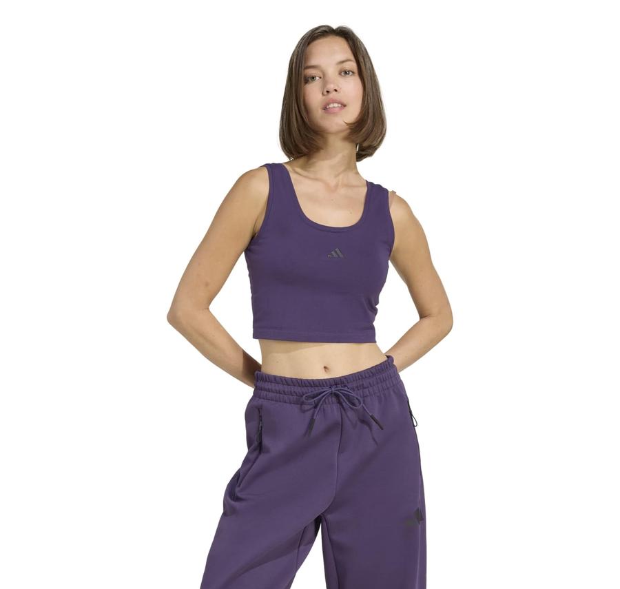 adidas W Sl Sj Tk Kadın T-Shirt Mor adidas W Sl Sj Tk Kadın T-Shirt Mor