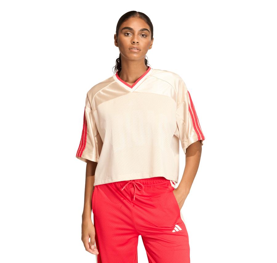 adidas W Sta Seas Tee Kadın T-Shirt Krem adidas W Sta Seas Tee Kadın T-Shirt Krem