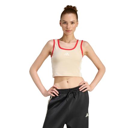 adidas W Stadıum Tank Kadın T-Shirt Krem adidas W Stadıum Tank Kadın T-Shirt Krem