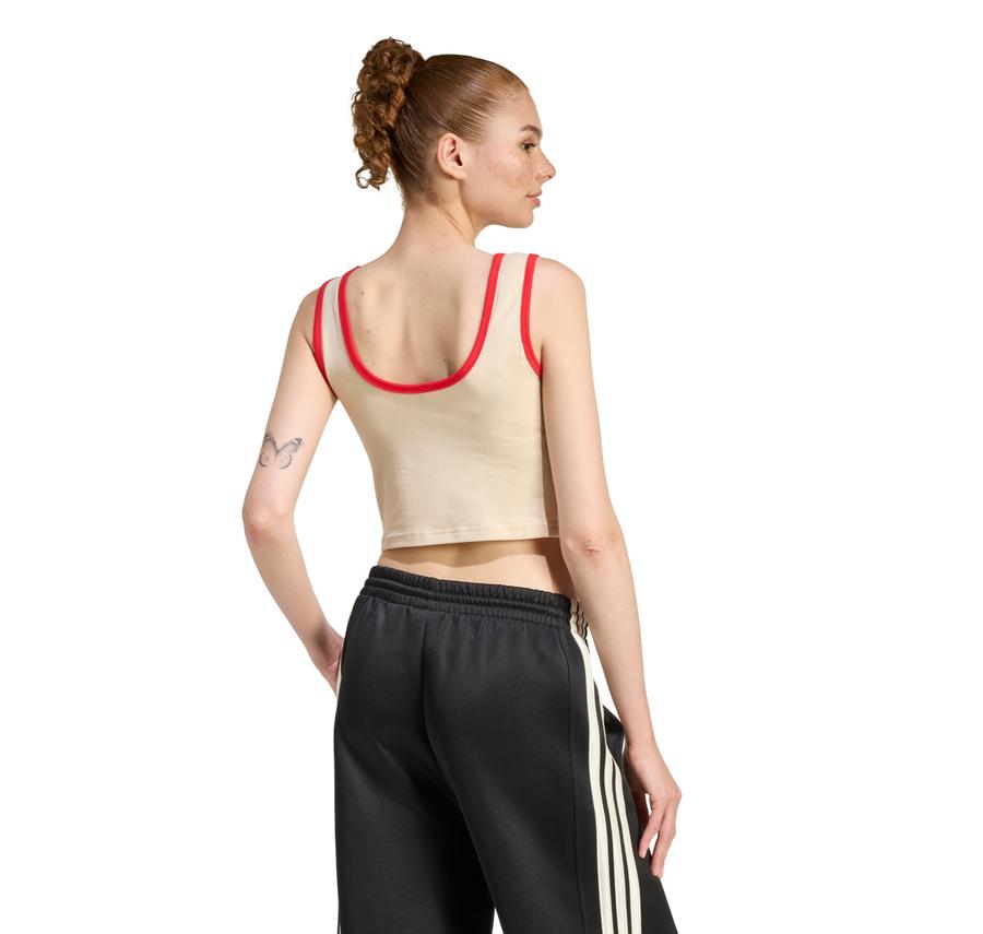 adidas W Stadıum Tank Kadın T-Shirt Krem adidas W Stadıum Tank Kadın T-Shirt Krem