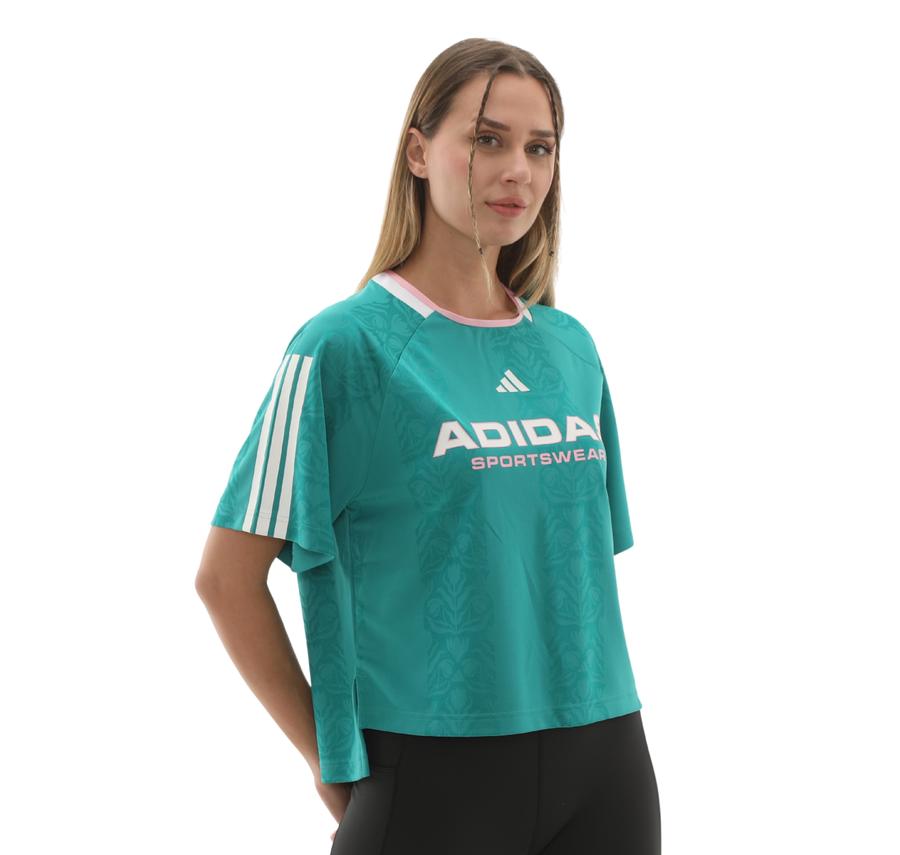 adidas W Tıro Q3 Tee Kadın T-Shirt Turkuaz adidas W Tıro Q3 Tee Kadın T-Shirt Turkuaz