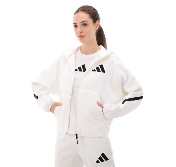 adidas W Z.n.e. Fz Kadın Ceket Beyaz adidas W Z.n.e. Fz Kadın Ceket Beyaz