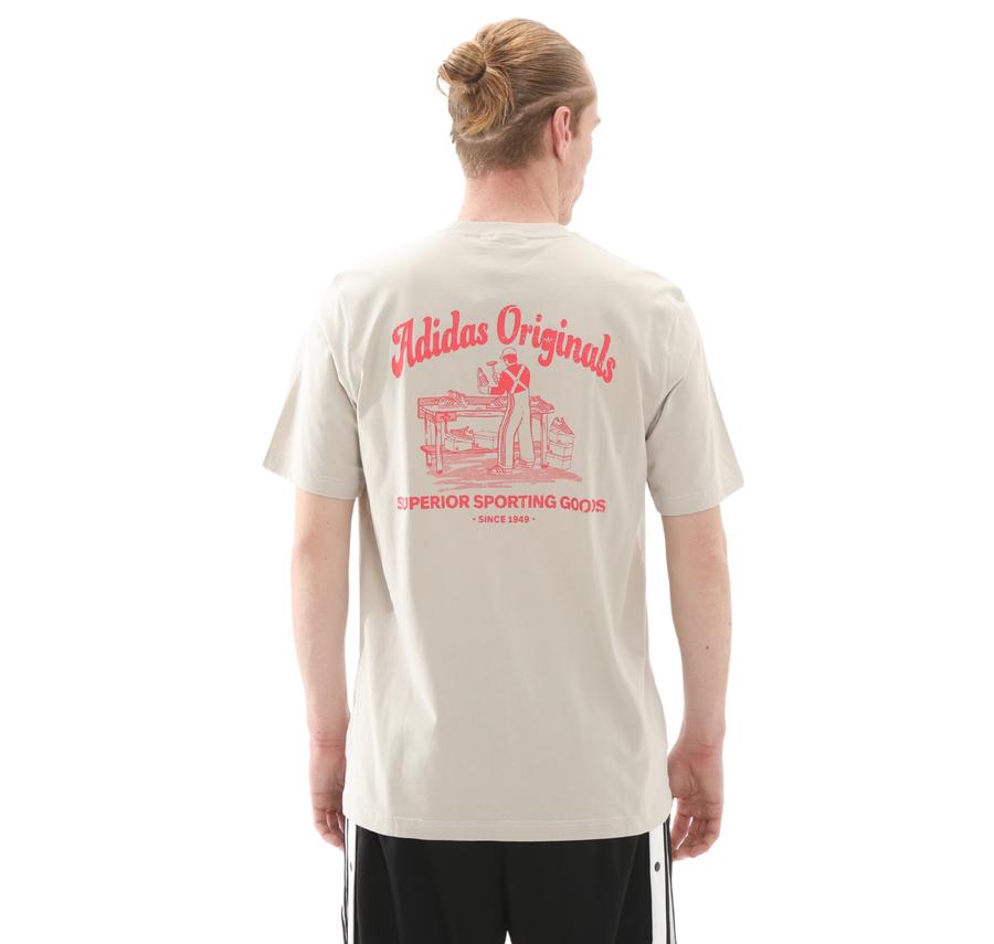 adidas Wab Tee Erkek T-Shirt Krem adidas Wab Tee Erkek T-Shirt Krem