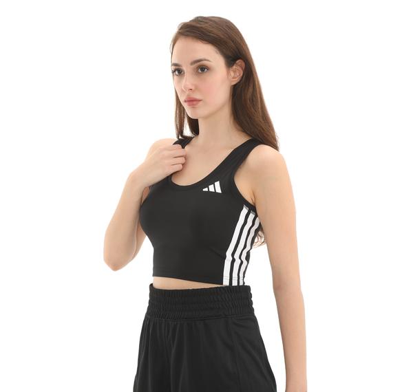 adidas We 3S Crop Tank Kadın Büstiyer Siyah adidas We 3S Crop Tank Kadın Büstiyer Siyah