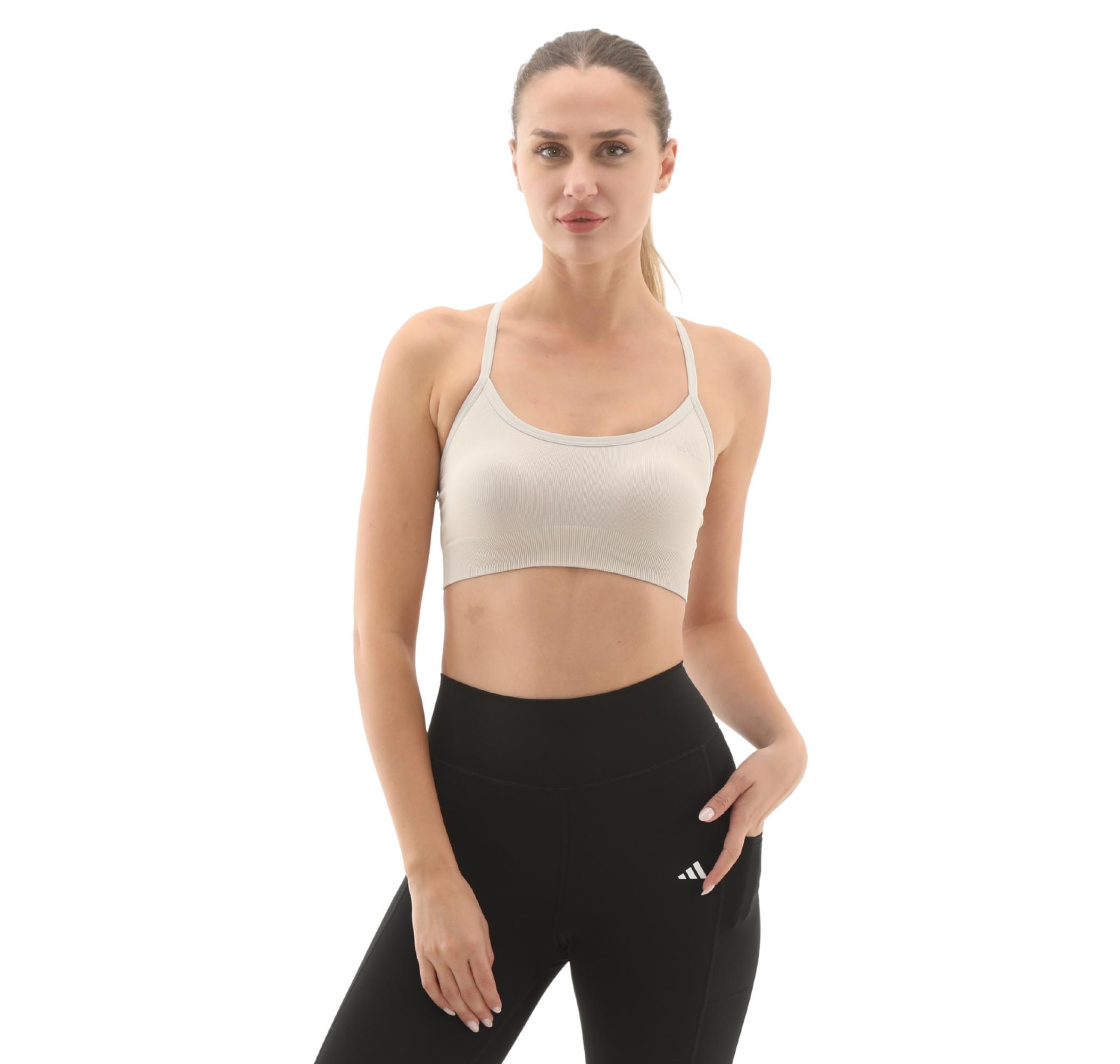 Женские  adidas We Knit Ls Bra Büstiyer Sütlü