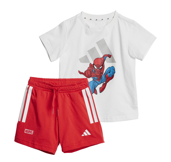 adidas X Marvel Spider-Man Set Bebek T-Shirt Beyaz adidas X Marvel Spider-Man Set Bebek T-Shirt Beyaz