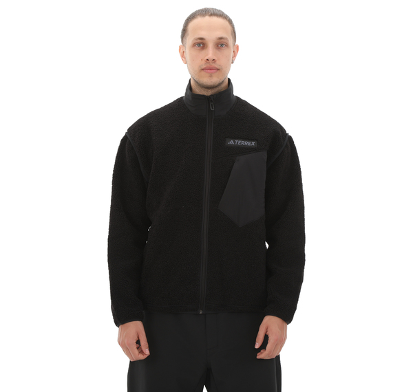 adidas Terrex Xpl Pıle Fl Jkt Erkek Ceket Siyah adidas Terrex Xpl Pıle Fl Jkt Erkek Ceket Siyah