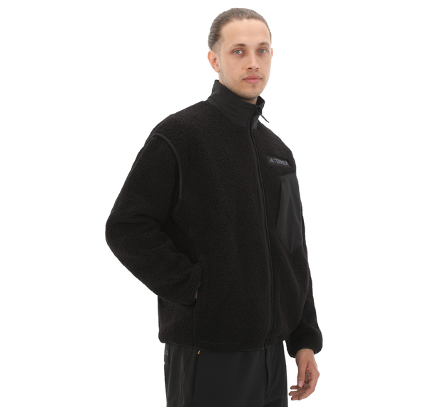 adidas Terrex Xpl Pıle Fl Jkt Erkek Ceket Siyah adidas Terrex Xpl Pıle Fl Jkt Erkek Ceket Siyah