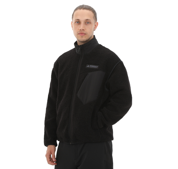 adidas Terrex Xpl Pıle Fl Jkt Erkek Ceket Siyah adidas Terrex Xpl Pıle Fl Jkt Erkek Ceket Siyah