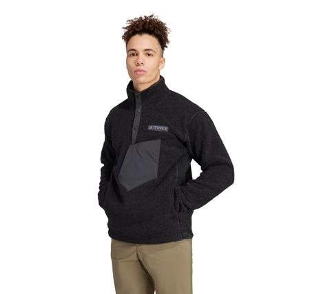 adidas Xpl Pıle Snap Erkek Sweatshirt Siyah