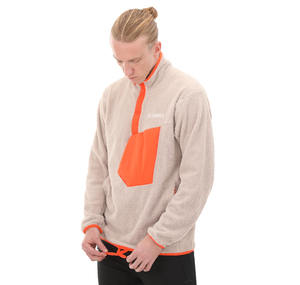 adidas Xpl Pıle Snap Erkek Sweatshirt Krem 1