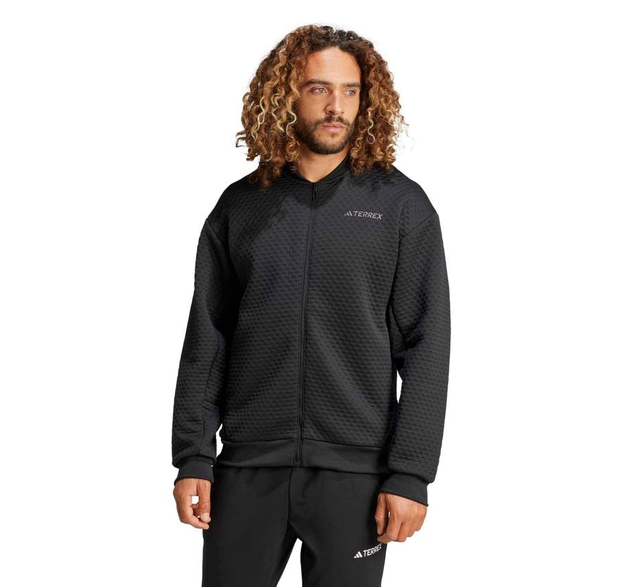 adidas Terrex Xpl Sweat Jkt Erkek Ceket Siyah adidas Terrex Xpl Sweat Jkt Erkek Ceket Siyah