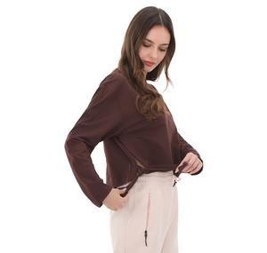 adidas Yga Cover-Up Kadın Sweatshirt Mor