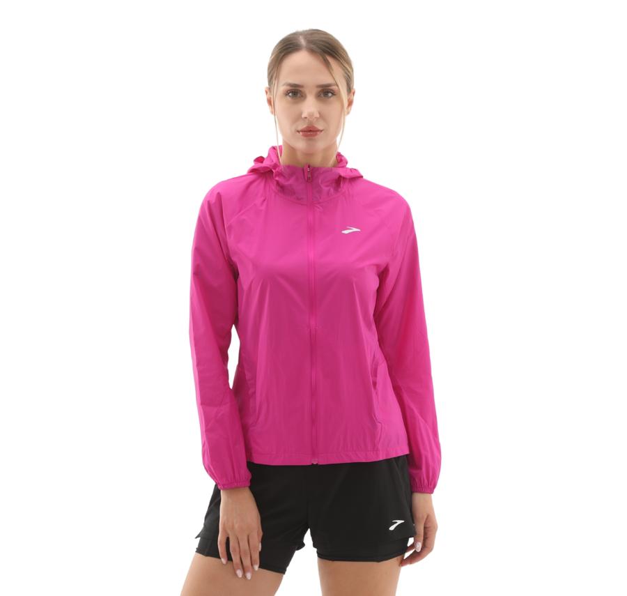 Brooks Canopy Jacket 2.0 Kadın Yağmurluk-Rüzgarlık Pembe Brooks Canopy Jacket 2.0 Kadın Yağmurluk-Rüzgarlık Pembe