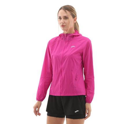 Brooks Canopy Jacket 2.0 Kadın Yağmurluk-Rüzgarlık Pembe