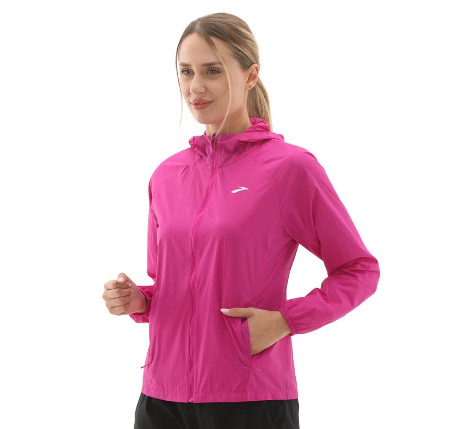 Brooks Canopy Jacket 2.0 Kadın Yağmurluk-Rüzgarlık Pembe Brooks Canopy Jacket 2.0 Kadın Yağmurluk-Rüzgarlık Pembe
