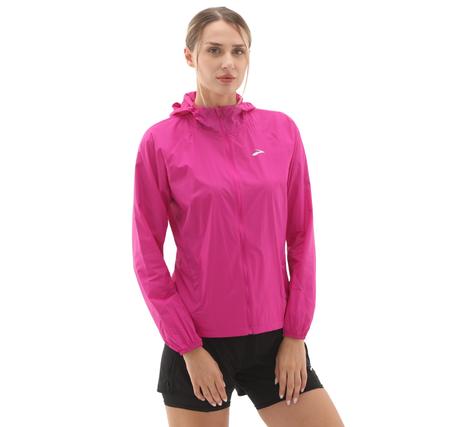 Brooks Canopy Jacket 2.0 Kadın Yağmurluk-Rüzgarlık Pembe