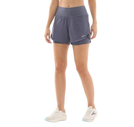 Brooks Chaser 5 2-In-1 Short 2.0 Kadın Şort Ve Kapri Lacivert