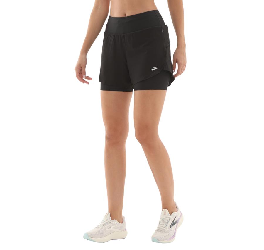 Brooks Chaser 5 2-In-1 Short 2.0 Kadın Şort Ve Kapri Siyah Brooks Chaser 5 2-In-1 Short 2.0 Kadın Şort Ve Kapri Siyah