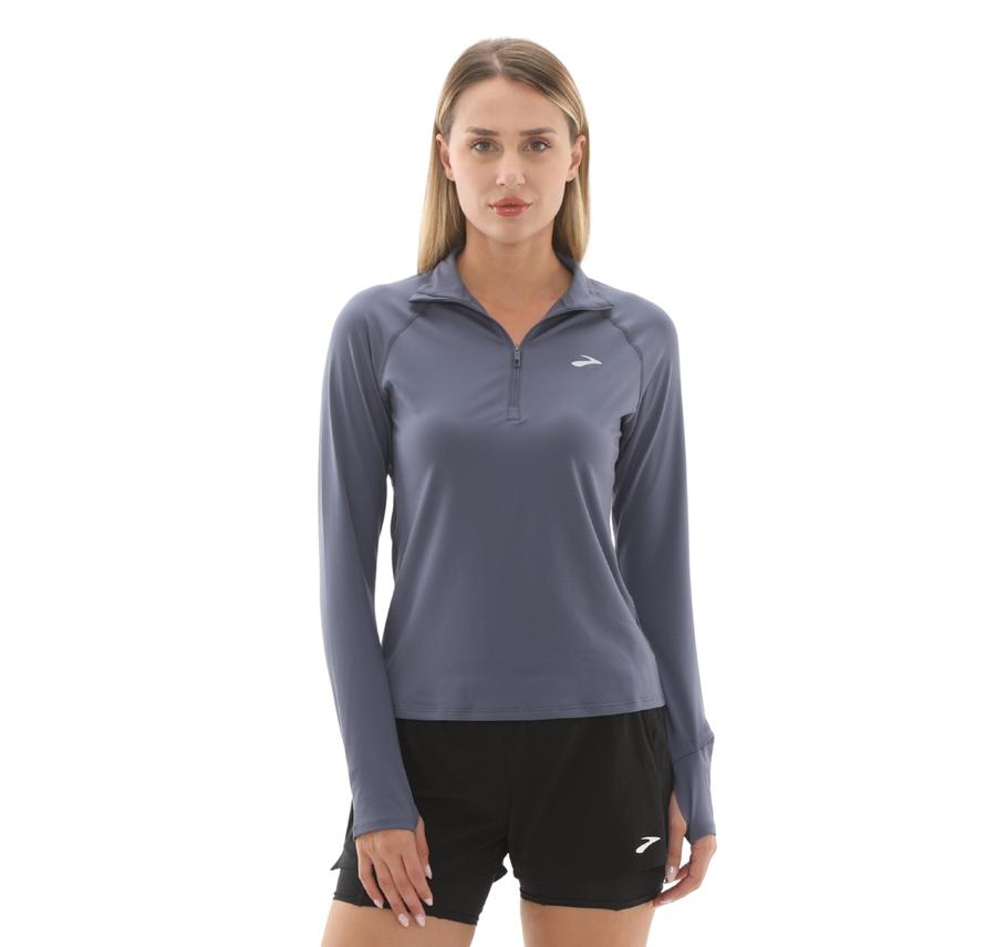 Brooks Dash 1-2 Zip 3.0 Kadın Sweatshirt Lacivert Brooks Dash 1-2 Zip 3.0 Kadın Sweatshirt Lacivert