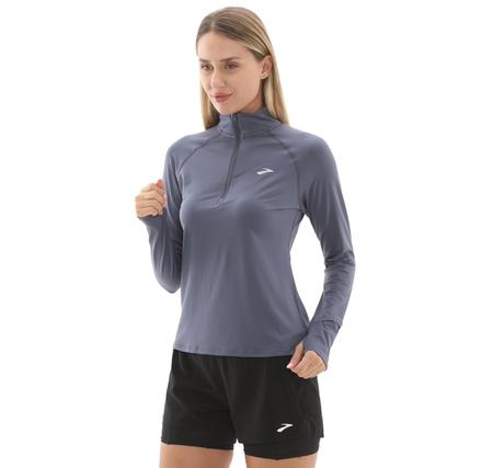 Brooks Dash 1-2 Zip 3.0 Kadın Sweatshirt Lacivert